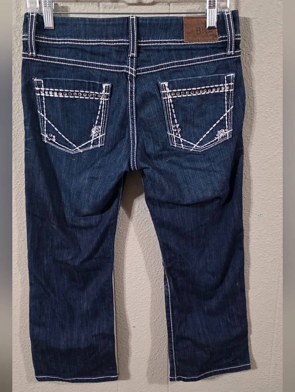 Women's BKE Starlite Low-rise Dark Denim Capris Sz 27 The Buckle *cute*